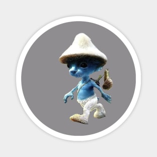 Smurf cat tiktok viral meme funny design Magnet